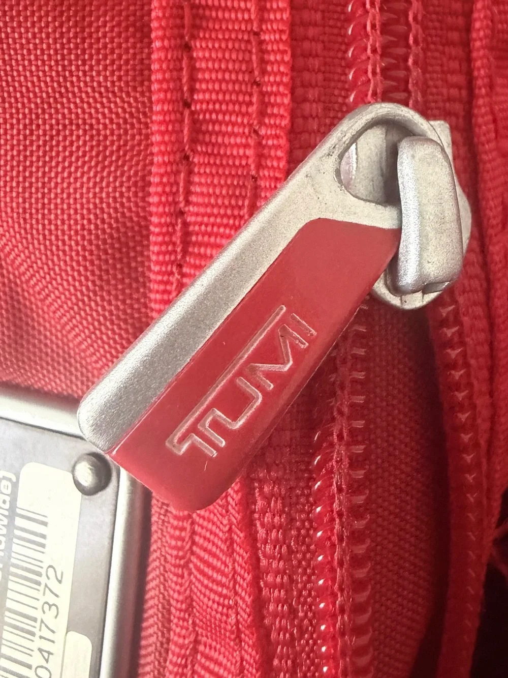 EUC Tumi Gray Balistic Nylon Crossbody Messenger Bag with Adjustable Strap